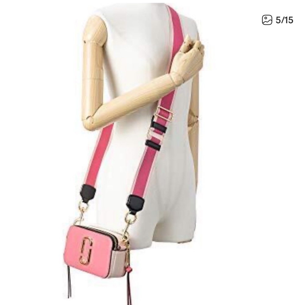 NWT Marc Jacobs Pink & Coral Snapshot Crossbody Bag - Picture 15 of 15